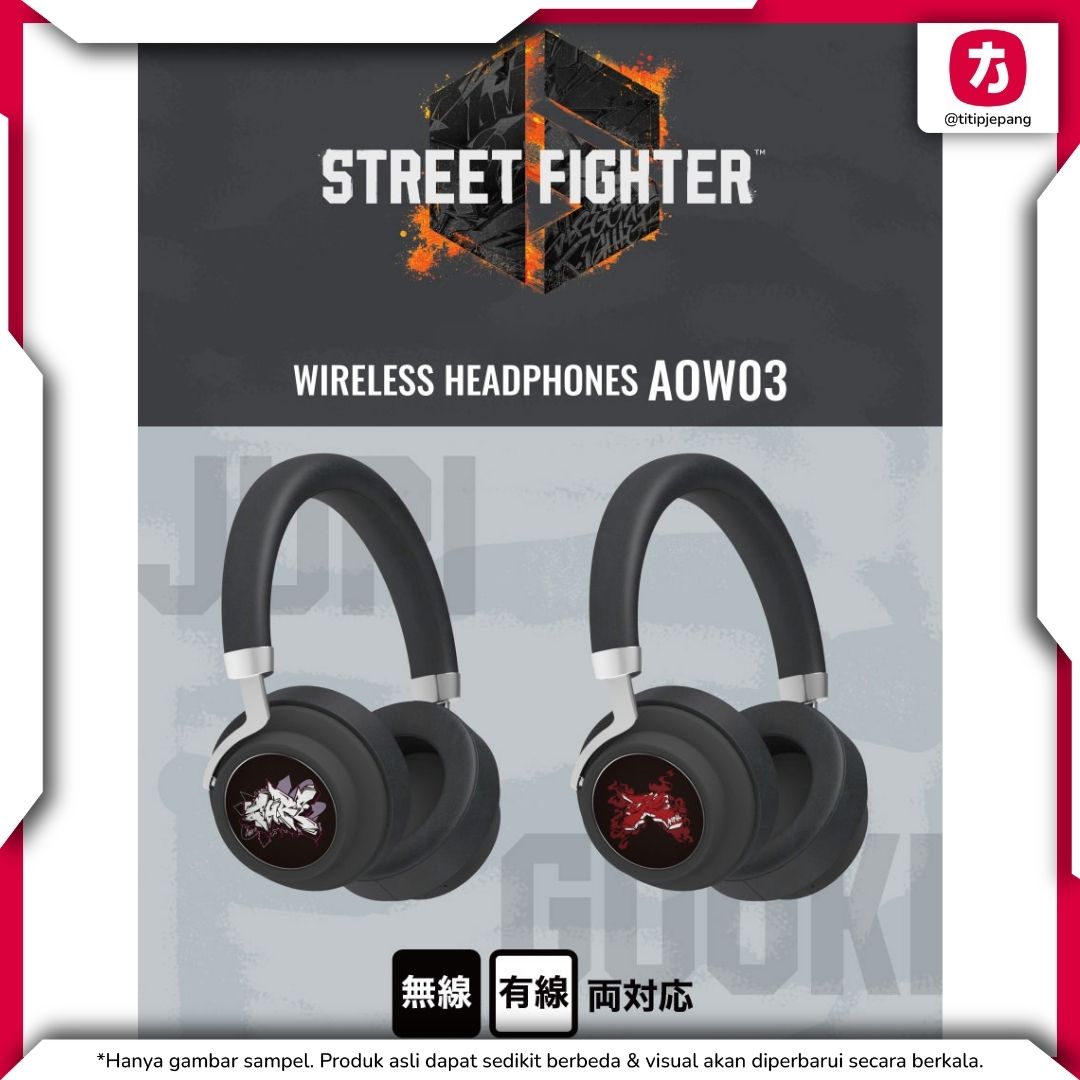 Onkyo Wireless Headphones Street Fighter 6 Collaboration Akuma Model ANIMA AOW03 Headphones