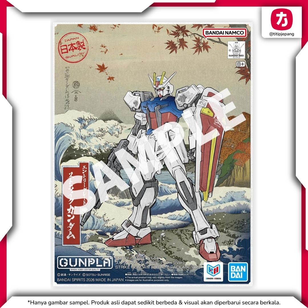  Bandai Spirits ENTRY GRADE Strike Gundam Ukiyo-e Package Ver. 1/144 Model Kit 