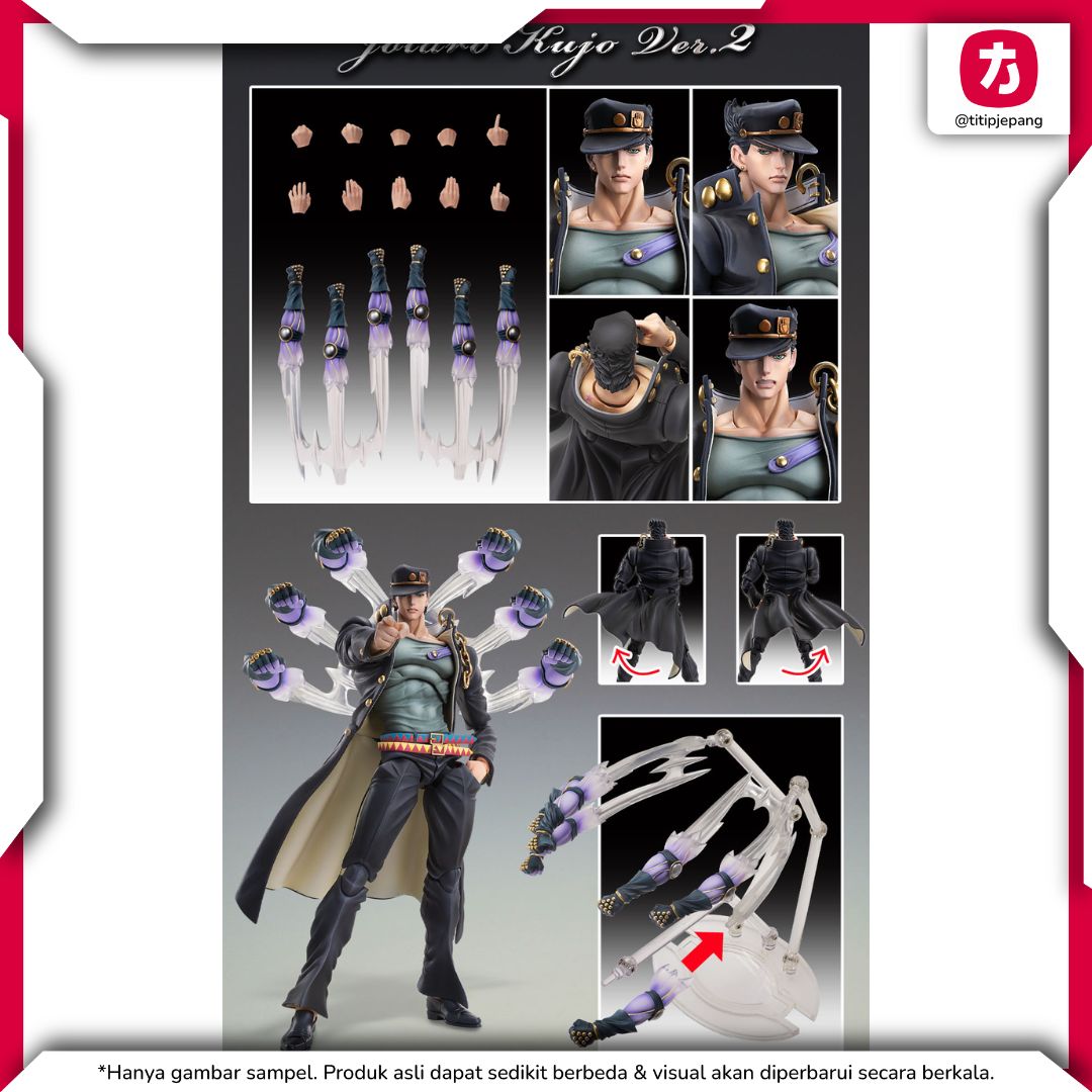 Jotaro Kujo Ver.2 Stardust Crusaders Super Action Statue Figure Resmi Medicos