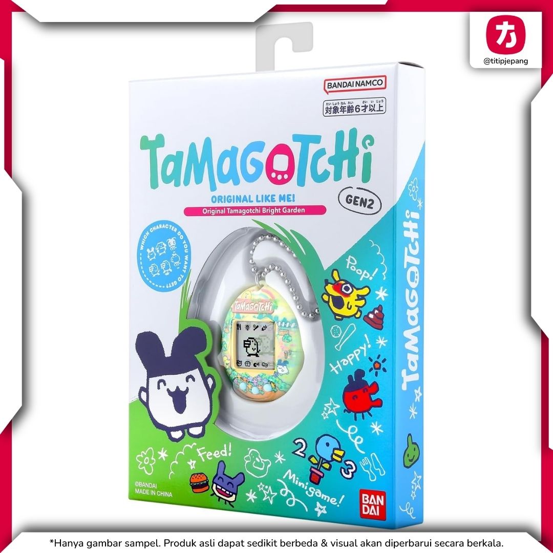 Original Tamagotchi Bright Garden - Mainan Virtual Pet Bandai Desain Garden
