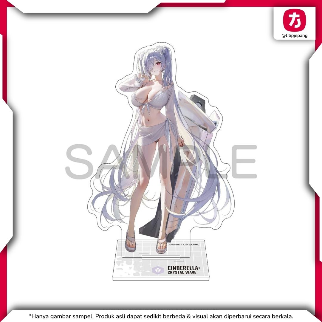 Goddess of Victory Acrylic Crystal Wave Cinderella NIKKE Stand Display