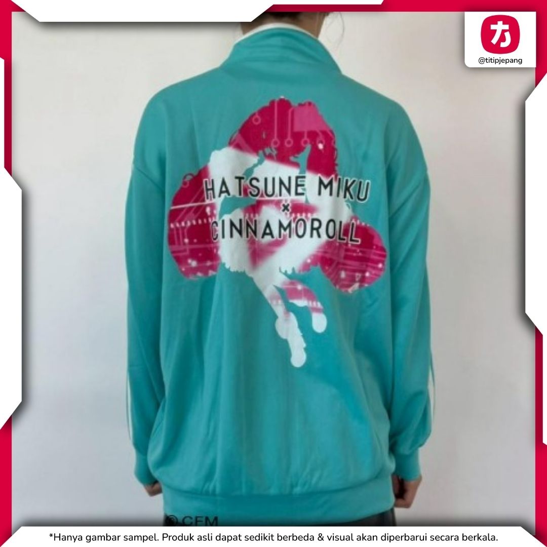 Hatsune Miku Blouson Black Mint Green Kolaborasi Stylish M/L