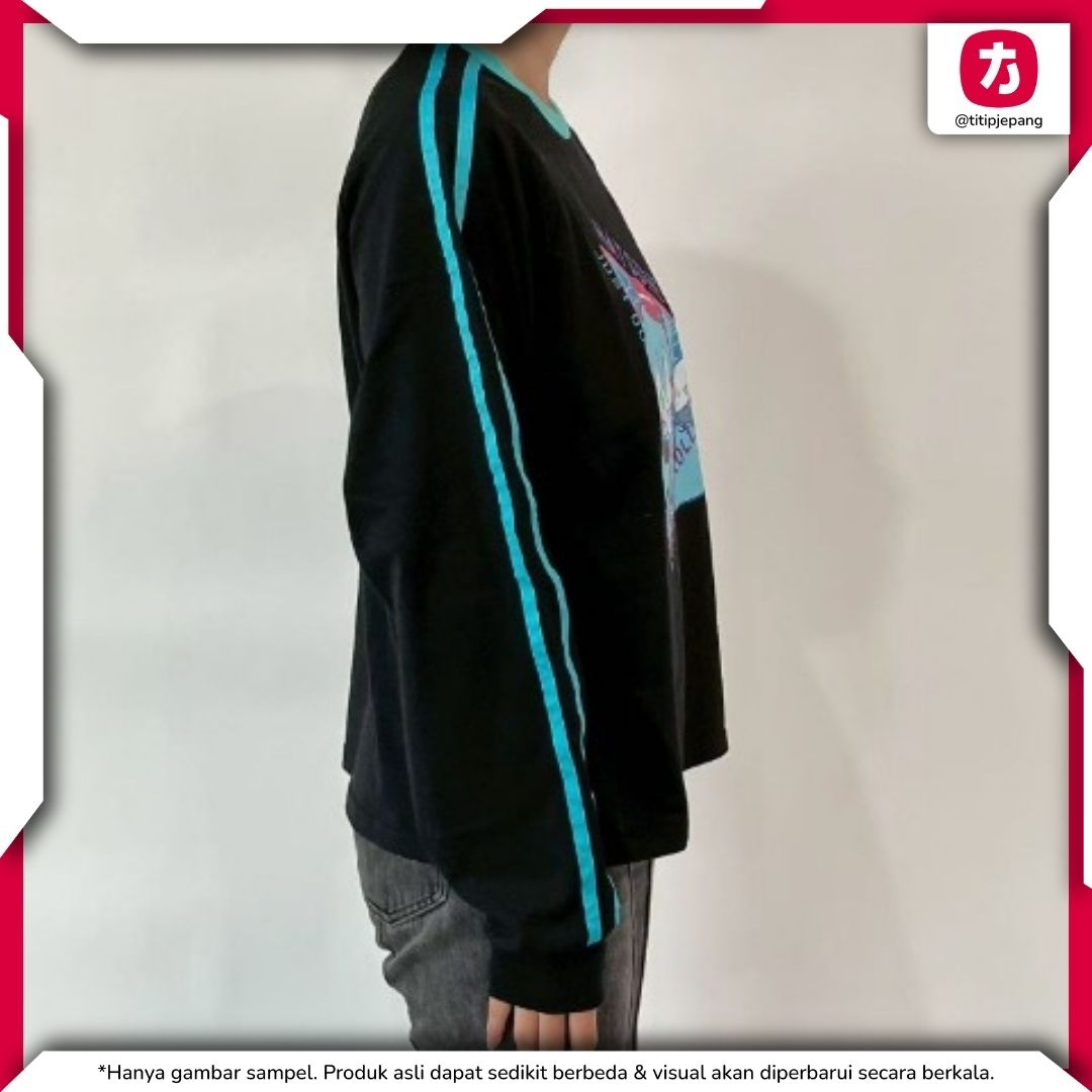 Hatsune Miku Women's Pullover Kolaborasi Piapro x Sanrio Karakter Premium M/L