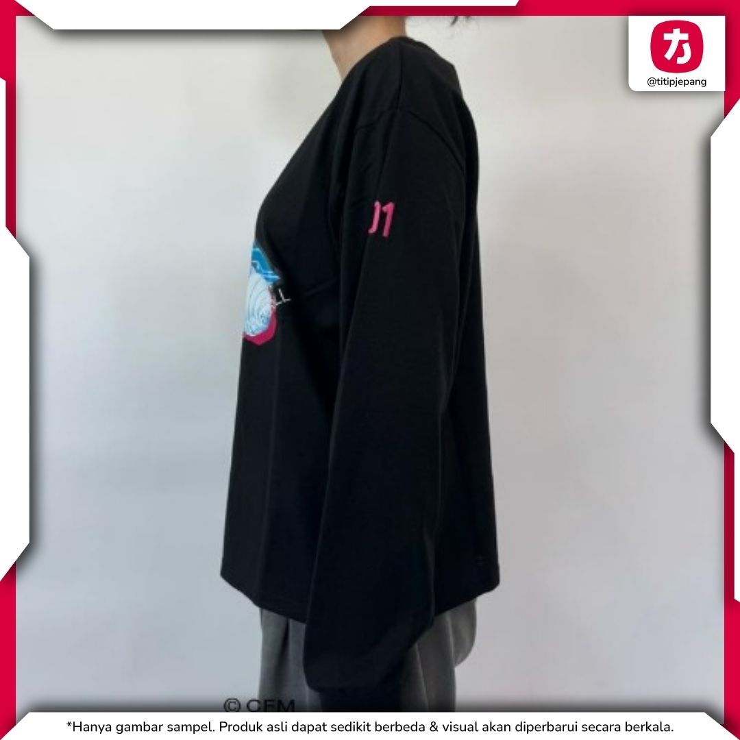Hatsune Miku Pullover Black Mint Green Kolaborasi Piapro x Sanrio Premium