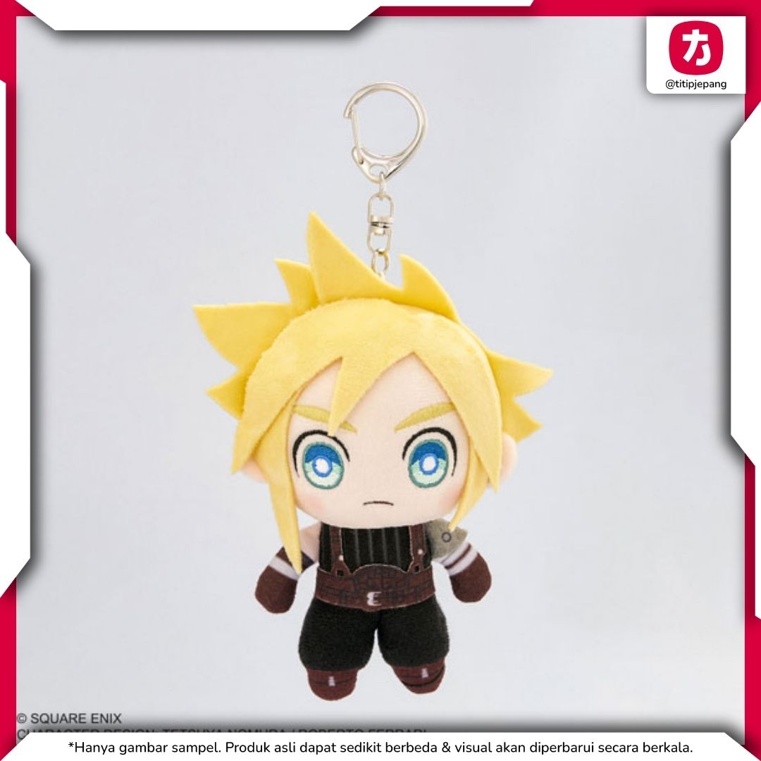 Boneka Final Fantasy VII Rebirth Pocket Peeplets Cloud Strife Original