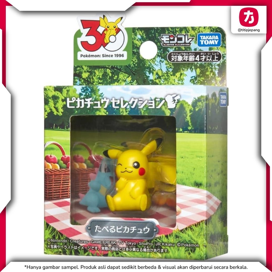  Takara Tomy Moncolle Pikachu Taberu Pokemon 30th Anniversary 